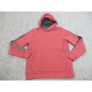 Under Armour Hoodie Sweatshirt Mens Medium Red Threadborne ColdGear Fitted Warm